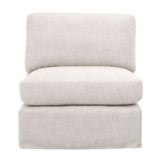 Modern European furniture - Cream Skirted Modular Accent Chair - www.oroa.com