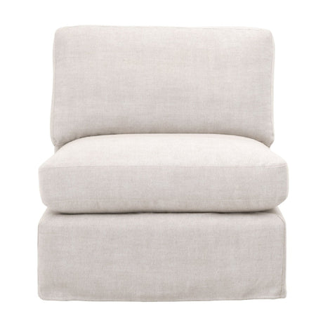 Modern European furniture - Cream Skirted Modular Accent Chair - www.oroa.com