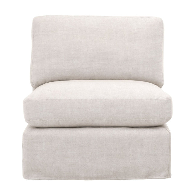 Modern European furniture - Cream Skirted Modular Accent Chair - www.oroa.com
