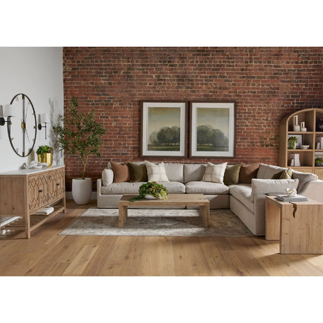 Modern European furniture - Cream Skirted Modular Accent Chair - www.oroa.com