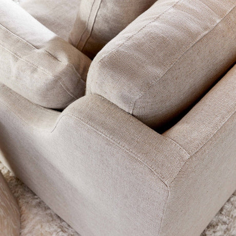 Modern European furniture - Cream Skirted Sofa - www.oroa.com