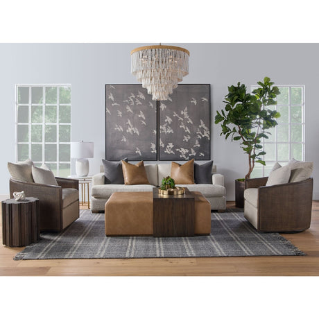 Modern European furniture - Linen Upholstered Sofa - www.oroa.com