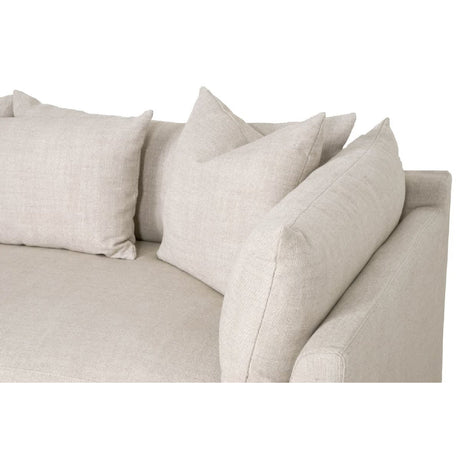 Beige Slipcover Sectional Sofa | Living Essentials Haven