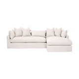 Beige Slipcover Sectional Sofa | Living Essentials Haven