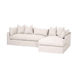 Beige Slipcover Sectional Sofa | Living Essentials Haven