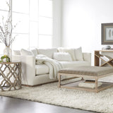Modern European furniture - White Fabric Sofa - www.oroa.com