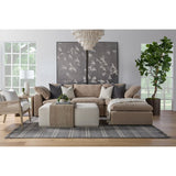 Modern European furniture - Square Cushioned Modular Ottoman - www.oroa.com