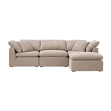 Modern European furniture - Square Cushioned Modular Ottoman - www.oroa.com