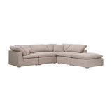 Modern European furniture - Square Cushioned Modular Ottoman - www.oroa.com
