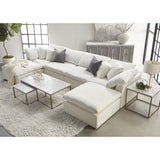 Modern European furniture - Square Cushioned Modular Ottoman - www.oroa.com