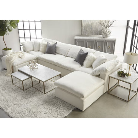 Modern European furniture - Square Cushioned Modular Ottoman - www.oroa.com
