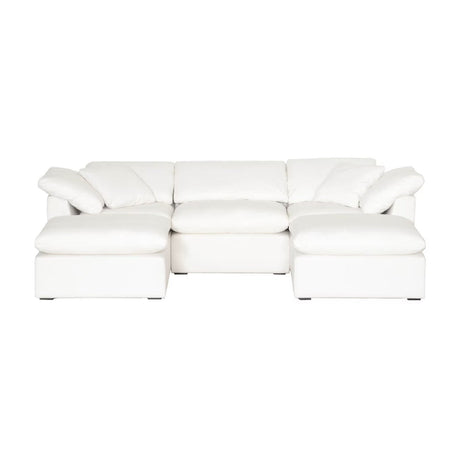 Modern European furniture - Square Cushioned Modular Ottoman - www.oroa.com