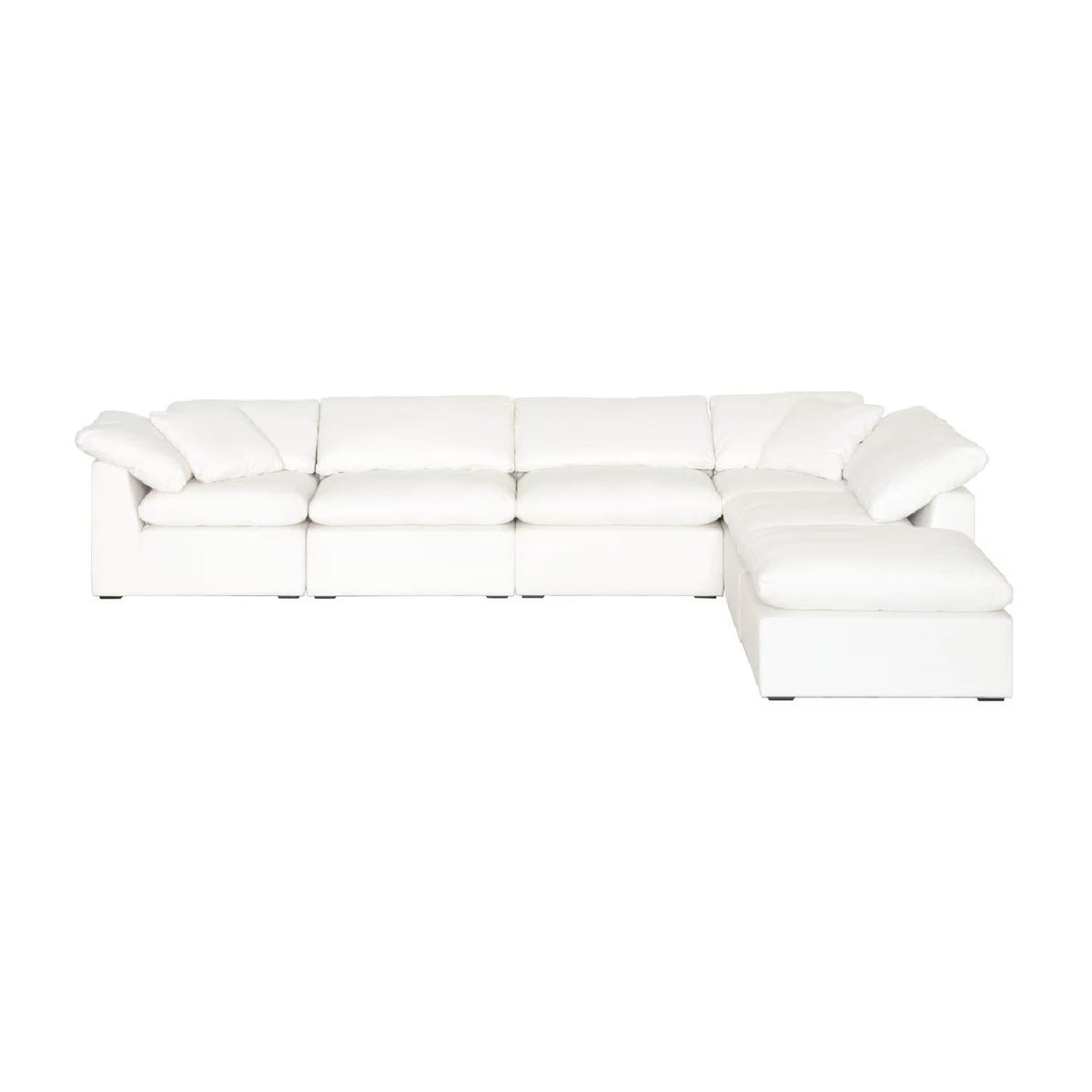 Modern European furniture - Square Cushioned Modular Ottoman - www.oroa.com