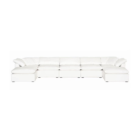 Modern European furniture - Square Cushioned Modular Ottoman - www.oroa.com