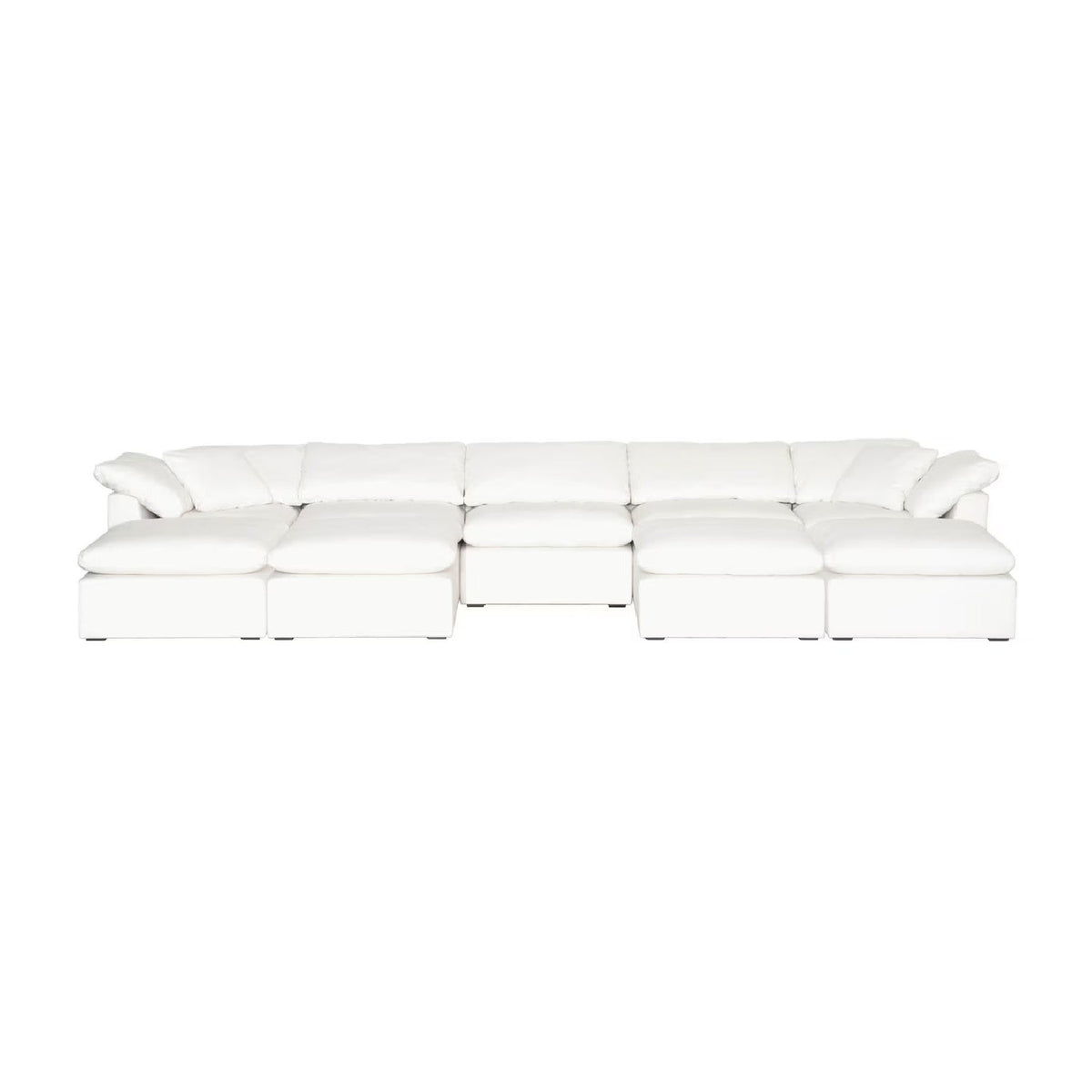 Modern European furniture - Square Cushioned Modular Ottoman - www.oroa.com