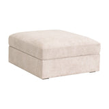 Modern European furniture - Cream Modular Storage Ottoman - www.oroa.com