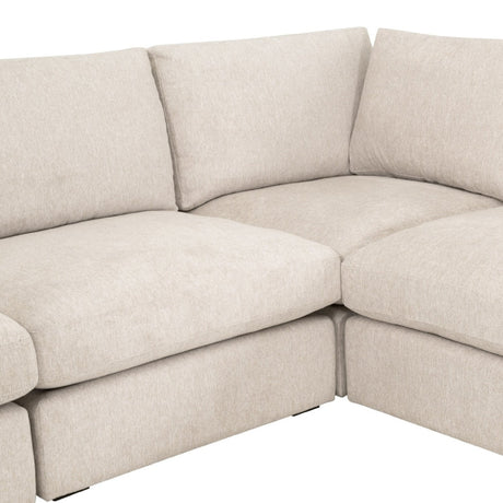 Modern European furniture - Cream Modular Storage Ottoman - www.oroa.com
