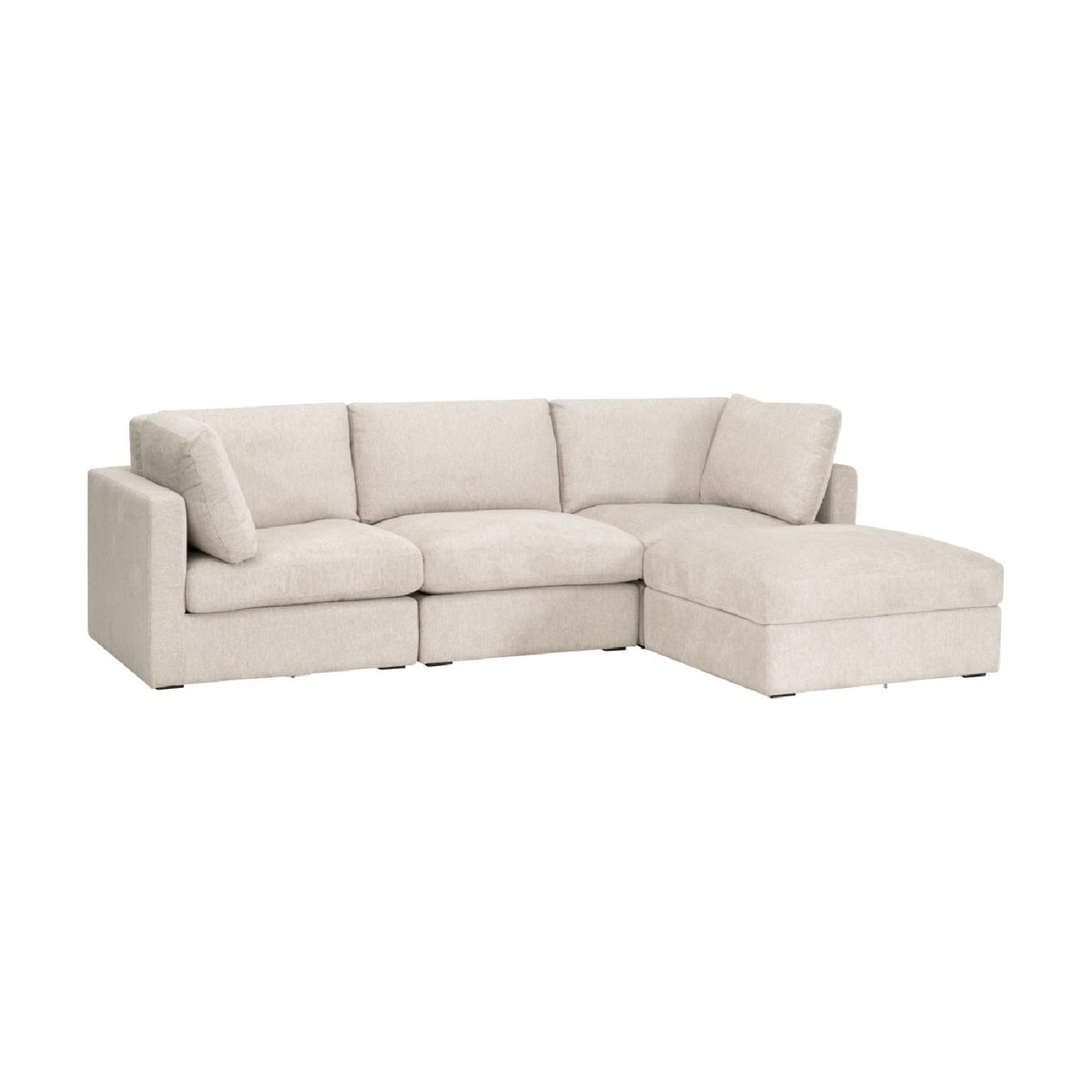 Modern European furniture - Cream Modular Storage Ottoman - www.oroa.com