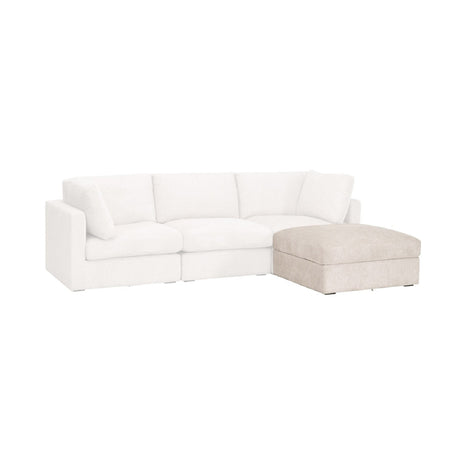 Modern European furniture - Cream Modular Storage Ottoman - www.oroa.com