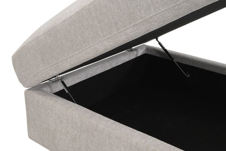 Modern European furniture - Cream Modular Storage Ottoman - www.oroa.com