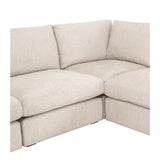 Modern European furniture - Beige Modular Sofa Chair - www.oroa.com