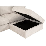 Modern European furniture - Beige Modular Sofa Chair - www.oroa.com