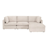 Modern European furniture - Beige Modular Sofa Chair - www.oroa.com