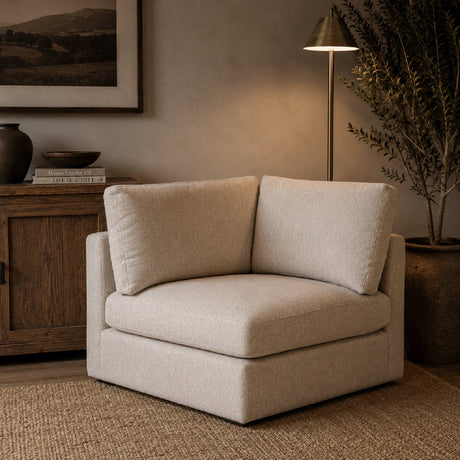 Modern European furniture - Beige Modular Sofa Chair - www.oroa.com