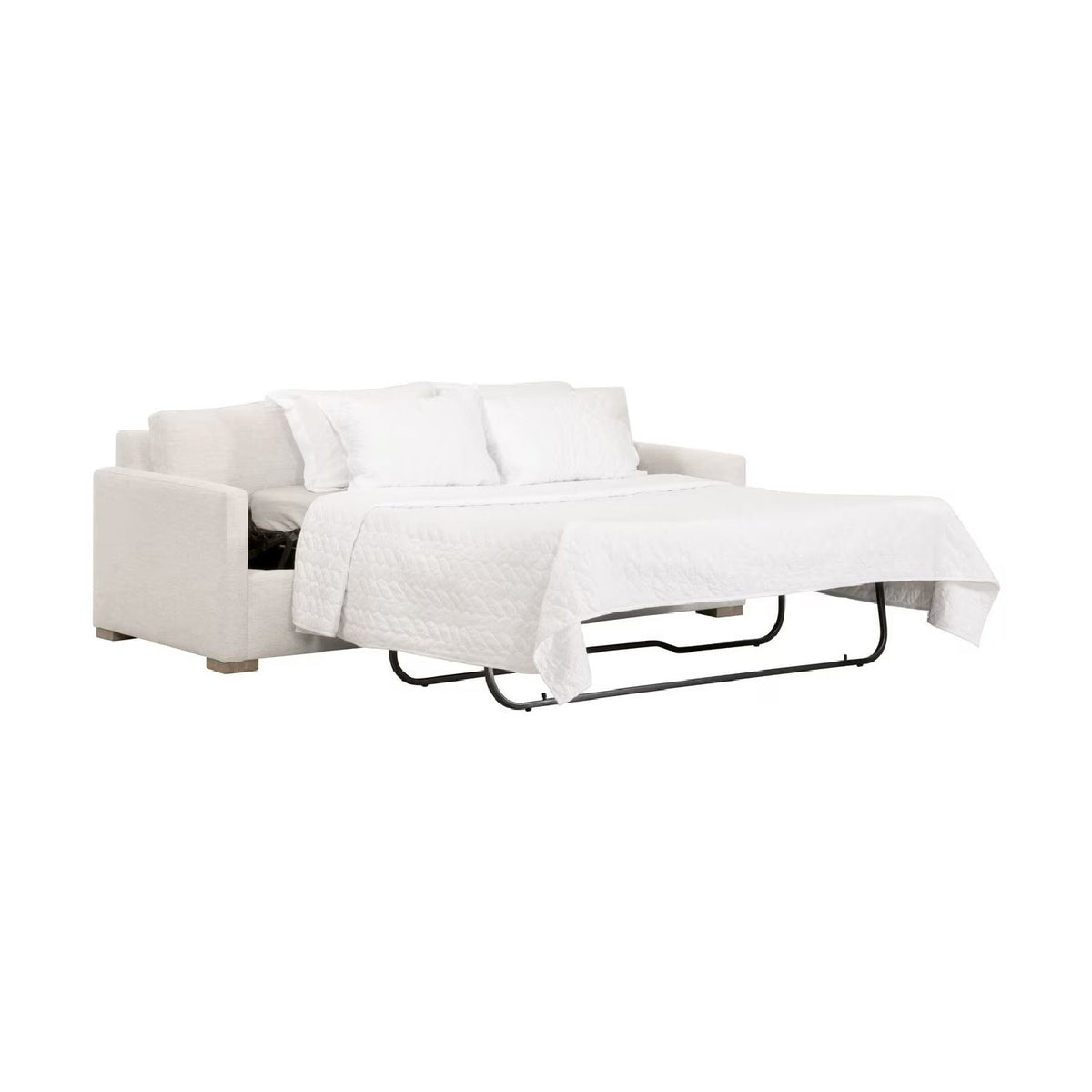 Modern European furniture - Gray Slim-Armed Queen Sleeper Sofa - www.oroa.com