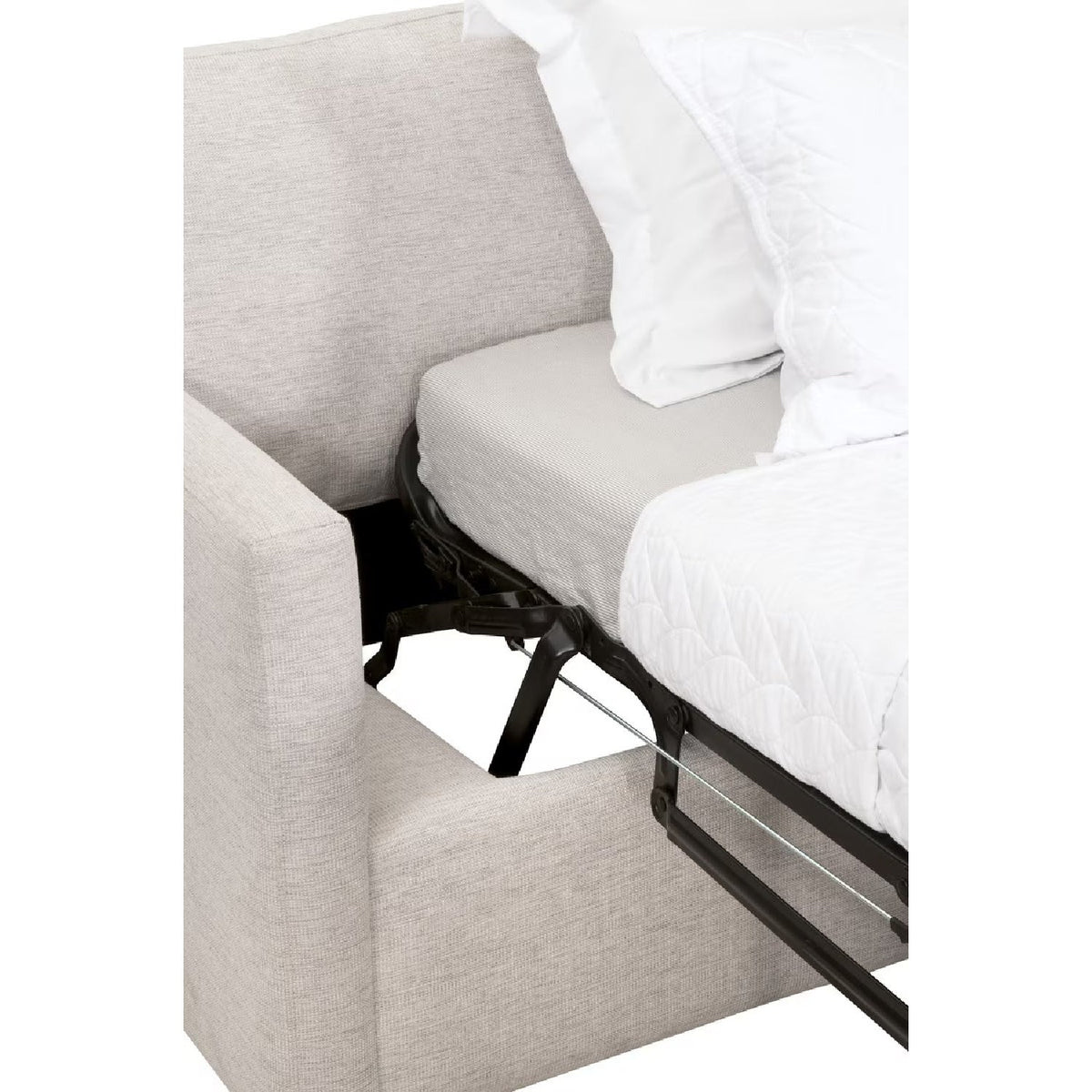 Modern European furniture - Gray Slim-Armed Queen Sleeper Sofa - www.oroa.com