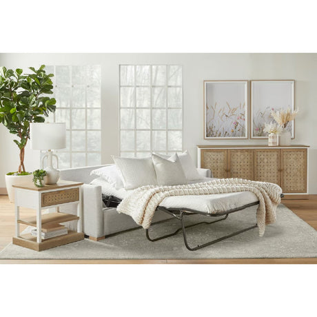 Modern European furniture - Gray Slim-Armed Queen Sleeper Sofa - www.oroa.com