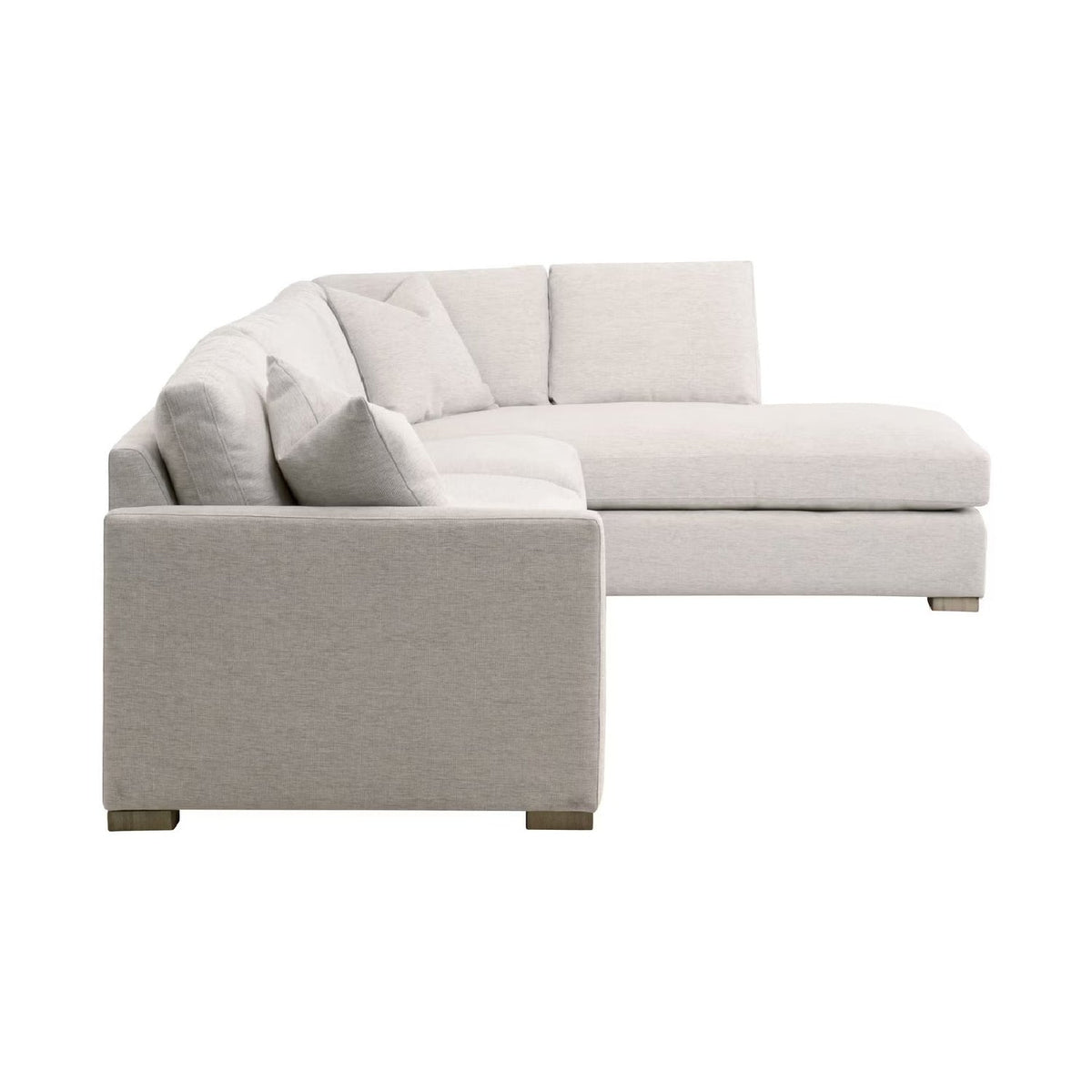 Gray Modular Chaise Lounge | Living Essentials Clara