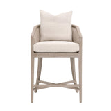 Modern European furniture - Cane Wrapped Counter Stool - www.oroa.com