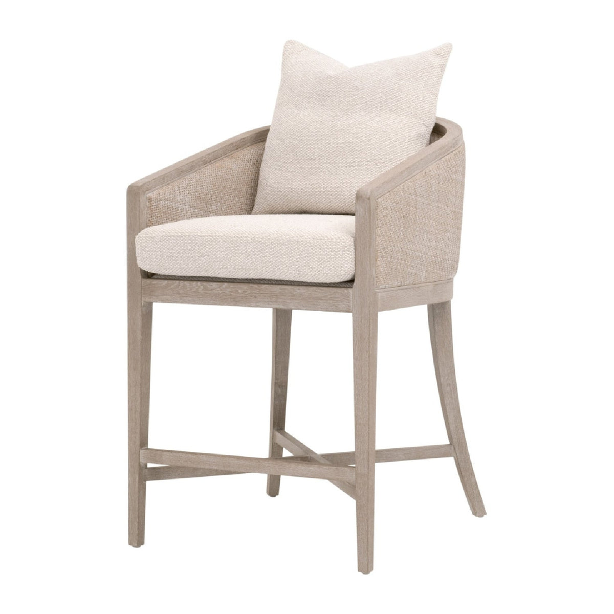 Modern European furniture - Cane Wrapped Counter Stool - www.oroa.com