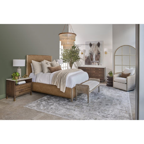 Curved Oak Swivel Club Chair | Living Essentials McGuire