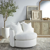 Round Petite Swivel Sofa | Living Essentials Lourne