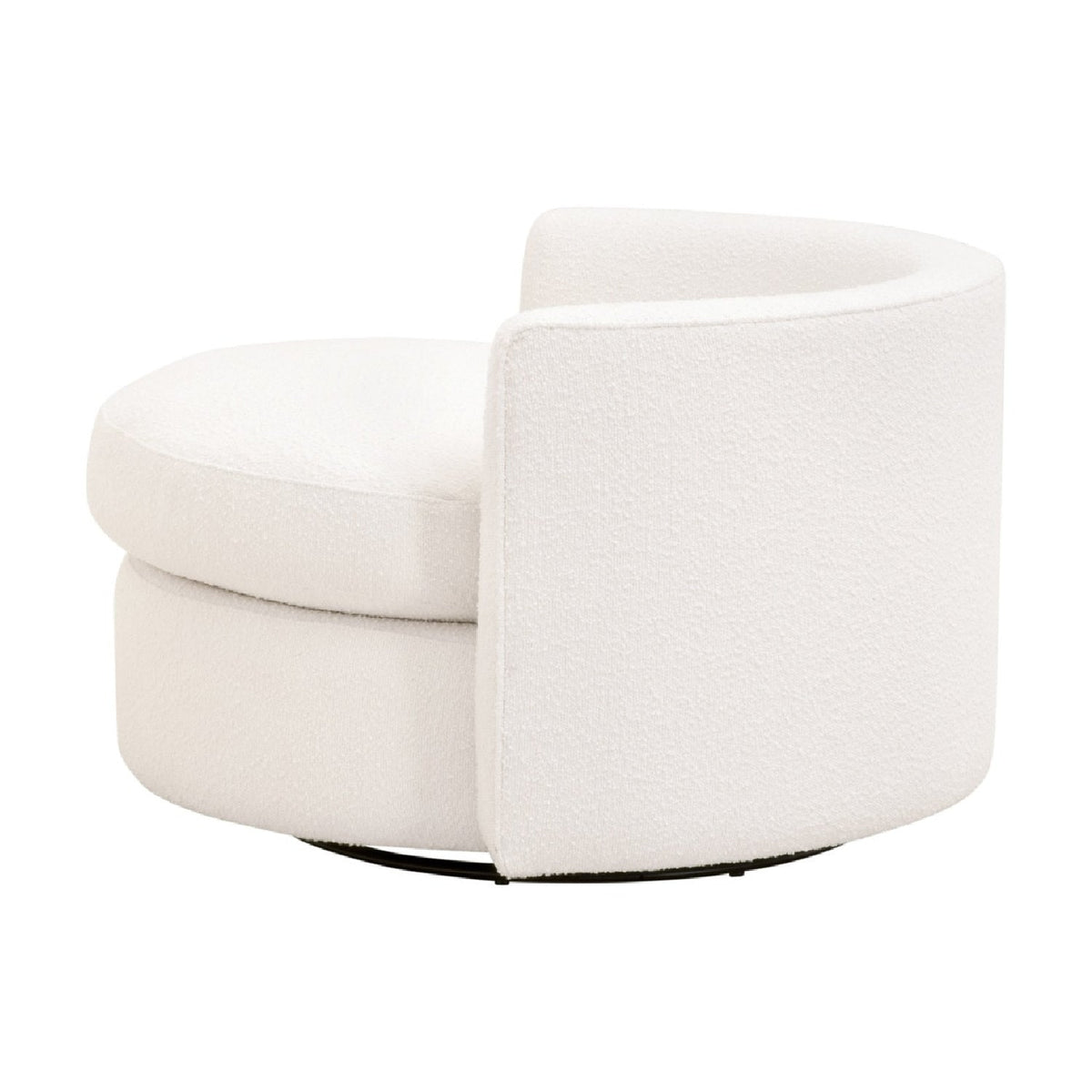 Round Petite Swivel Sofa | Living Essentials Lourne
