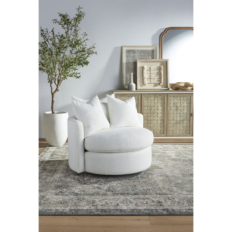 Round Petite Swivel Sofa | Living Essentials Lourne