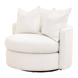 Round Petite Swivel Sofa | Living Essentials Lourne