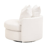 Round Petite Swivel Sofa | Living Essentials Lourne
