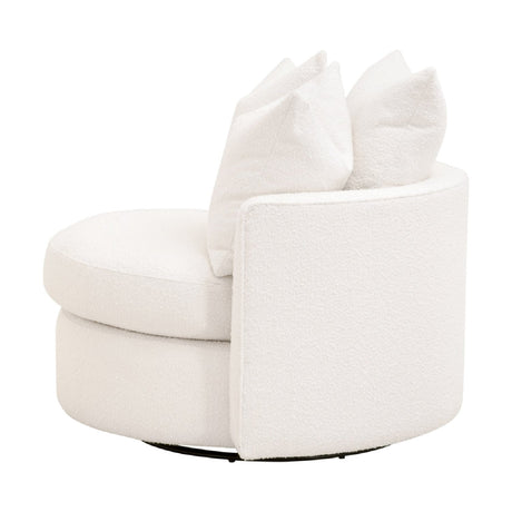 Round Petite Swivel Sofa | Living Essentials Lourne