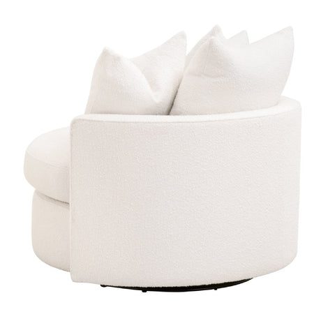 Round Petite Swivel Sofa | Living Essentials Lourne