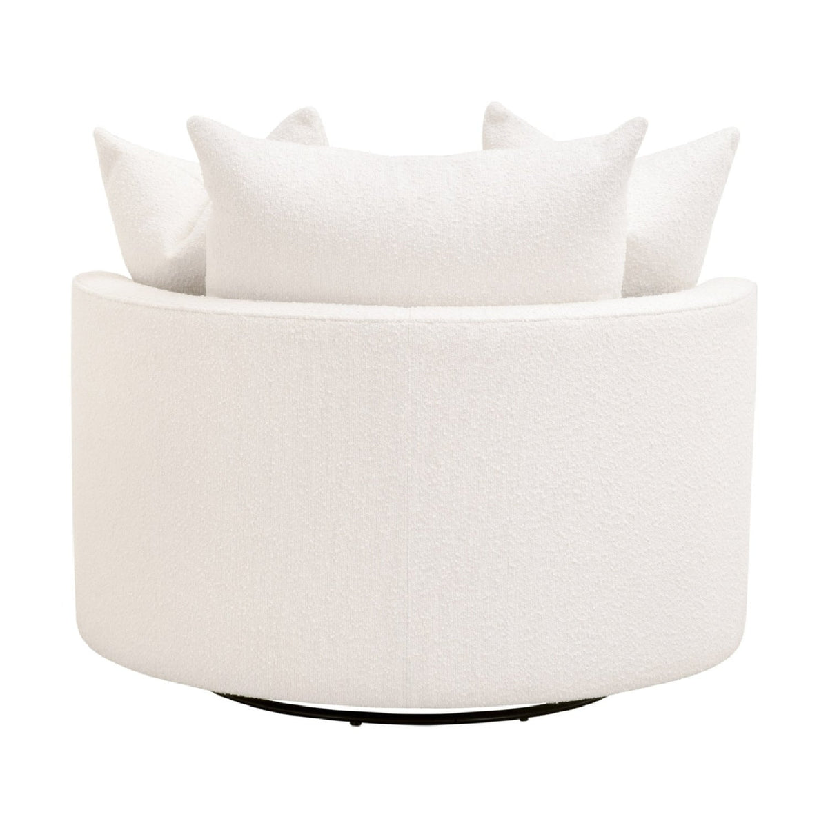 Round Petite Swivel Sofa | Living Essentials Lourne