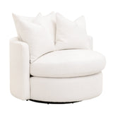 Round Petite Swivel Sofa | Living Essentials Lourne