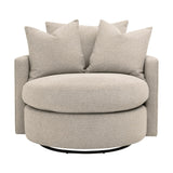 Round Petite Swivel Sofa | Living Essentials Lourne