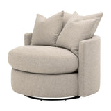 Round Petite Swivel Sofa | Living Essentials Lourne