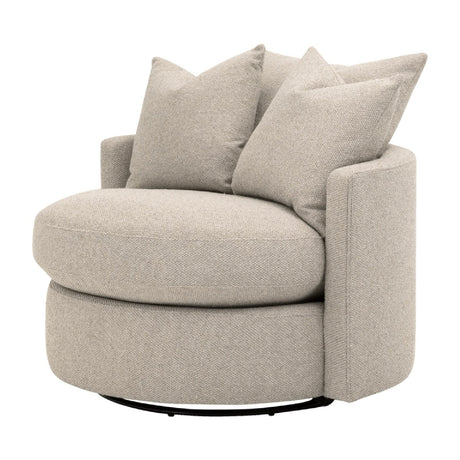 Round Petite Swivel Sofa | Living Essentials Lourne