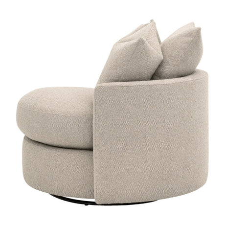 Round Petite Swivel Sofa | Living Essentials Lourne