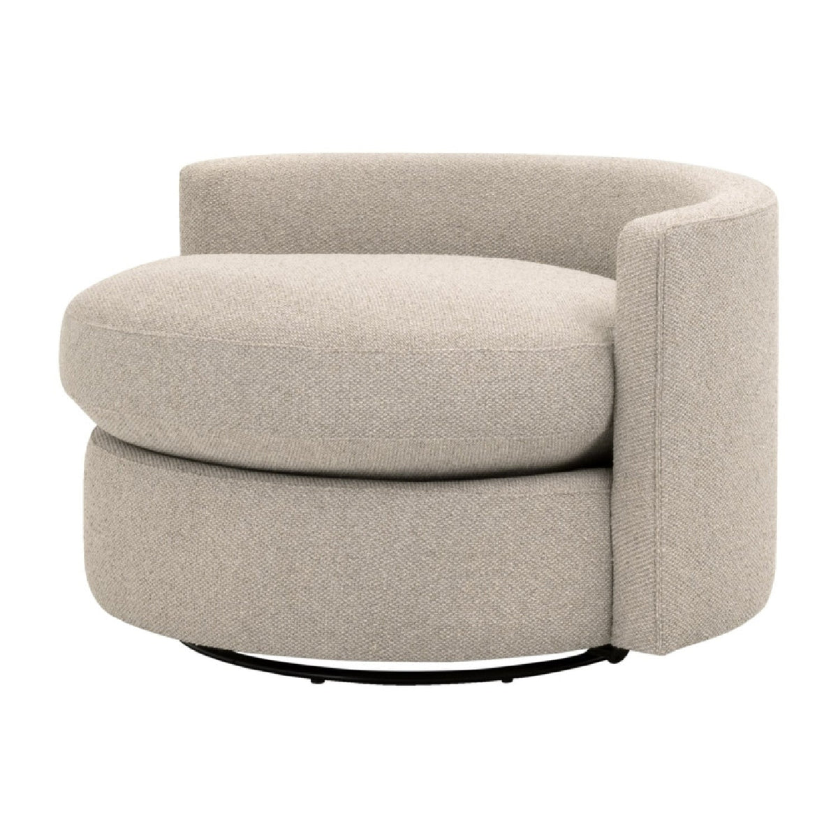 Round Petite Swivel Sofa | Living Essentials Lourne