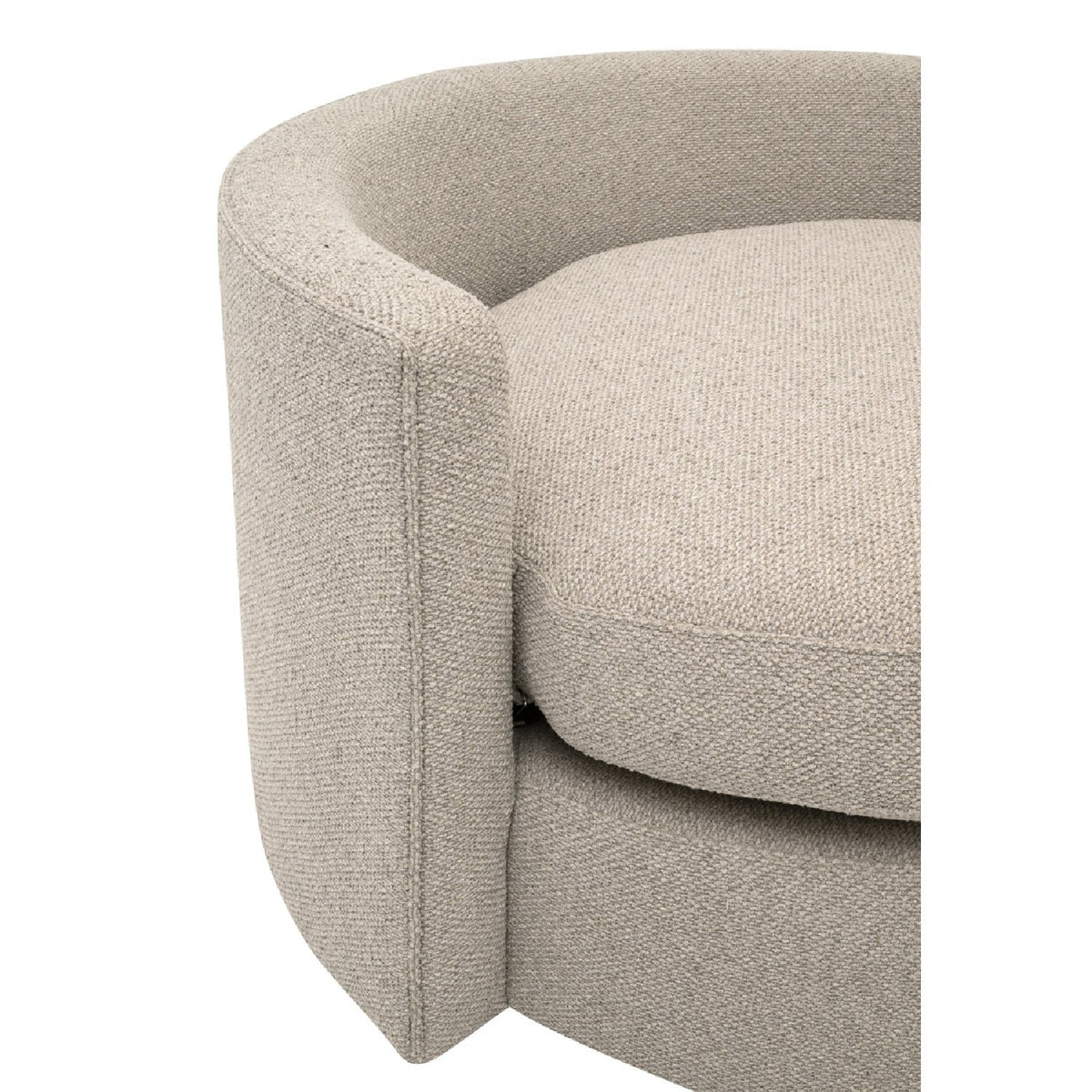 Round Petite Swivel Sofa | Living Essentials Lourne